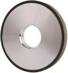 Made in USA - 4" Diam x 1-1/4" Hole x 1/2" Thick, N Hardness, 100 Grit Surface Grinding Wheel - Diamond, Type 1A1, Fine Grade - Benchmark Tooling