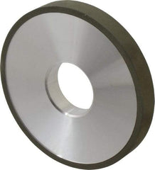 Made in USA - 4" Diam x 1-1/4" Hole x 1/2" Thick, N Hardness, 220 Grit Surface Grinding Wheel - Diamond, Type 1A1, Very Fine Grade - Benchmark Tooling