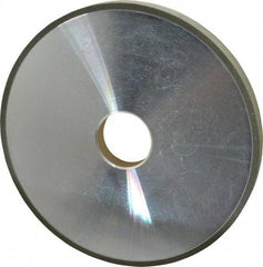 Made in USA - 6" Diam x 1-1/4" Hole x 1/2" Thick, N Hardness, 100 Grit Surface Grinding Wheel - Diamond, Type 1A1, Fine Grade - Benchmark Tooling
