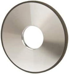 Made in USA - 4" Diam x 1-1/4" Hole x 1/4" Thick, N Hardness, 100 Grit Surface Grinding Wheel - Diamond, Type 1A1, Fine Grade - Benchmark Tooling