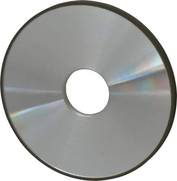 Made in USA - 5" Diam x 1-1/4" Hole x 1/4" Thick, N Hardness, 100 Grit Surface Grinding Wheel - Diamond, Type 1A1, Fine Grade - Benchmark Tooling