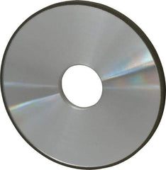Made in USA - 5" Diam x 1-1/4" Hole x 1/4" Thick, N Hardness, 100 Grit Surface Grinding Wheel - Diamond, Type 1A1, Fine Grade - Benchmark Tooling