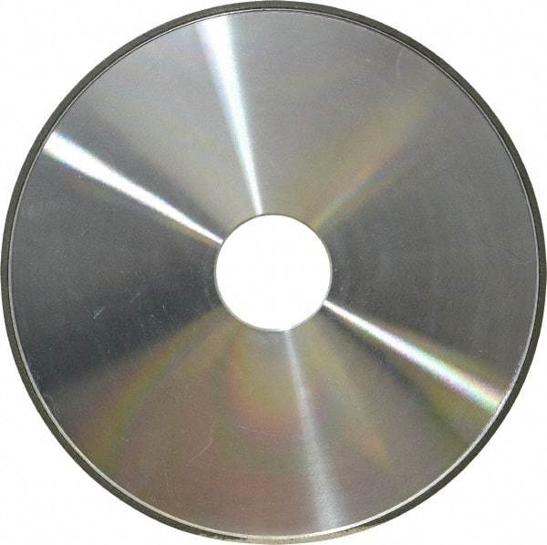 Made in USA - 6" Diam x 1-1/4" Hole x 1/8" Thick, N Hardness, 100 Grit Surface Grinding Wheel - Diamond, Type 1A1, Fine Grade - Benchmark Tooling