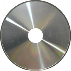 Made in USA - 6" Diam x 1-1/4" Hole x 1/8" Thick, N Hardness, 100 Grit Surface Grinding Wheel - Diamond, Type 1A1, Fine Grade - Benchmark Tooling