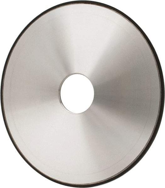 Made in USA - 6" Diam x 1-1/4" Hole x 1/8" Thick, N Hardness, 220 Grit Surface Grinding Wheel - Diamond, Type 1A1, Very Fine Grade - Benchmark Tooling