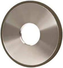 Made in USA - 4" Diam x 1-1/4" Hole x 1/4" Thick, N Hardness, 100 Grit Surface Grinding Wheel - Diamond, Type 1A1, Fine Grade - Benchmark Tooling