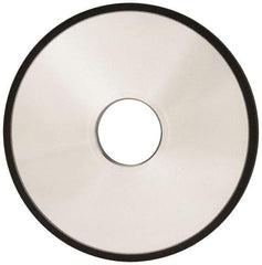 Made in USA - 5" Diam x 1-1/4" Hole x 1/4" Thick, N Hardness, 100 Grit Surface Grinding Wheel - Diamond, Type 1A1, Fine Grade - Benchmark Tooling