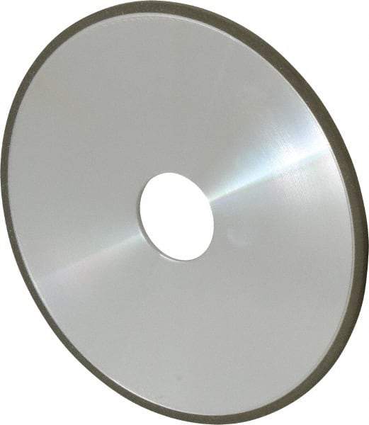 Made in USA - 6" Diam x 1-1/4" Hole x 1/8" Thick, N Hardness, 100 Grit Surface Grinding Wheel - Diamond, Type 1A1, Fine Grade - Benchmark Tooling