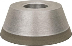 Made in USA - 3-3/4" Diam, 1-1/4" Hole Size, 1-1/2" Overall Thickness, 150 Grit, Type 11 Tool & Cutter Grinding Wheel - Very Fine Grade, Diamond - Benchmark Tooling