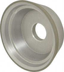 Made in USA - 5" Diam, 1-1/2" Hole Size, 1-3/4" Overall Thickness, 150 Grit, Type 11 Tool & Cutter Grinding Wheel - Very Fine Grade, Diamond - Benchmark Tooling