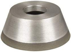 Made in USA - 3-3/4" Diam, 1-1/4" Hole Size, 1-1/2" Overall Thickness, 150 Grit, Type 11 Tool & Cutter Grinding Wheel - Very Fine Grade, CBN - Benchmark Tooling