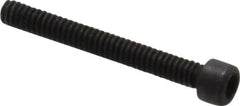 Value Collection - #0-80 UNF Hex Socket Drive, Socket Cap Screw - Alloy Steel, Black Oxide Finish, Fully Threaded, 1/2" Length Under Head - Benchmark Tooling