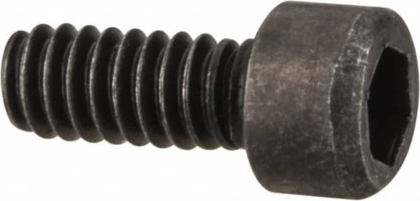 Value Collection - #2-56 UNC Hex Socket Drive, Socket Cap Screw - Alloy Steel, Black Oxide Finish, Fully Threaded, 7/32" Length Under Head - Benchmark Tooling