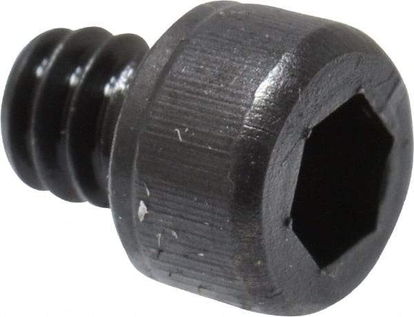 Value Collection - #4-40 UNC Hex Socket Drive, Socket Cap Screw - Alloy Steel, Black Oxide Finish, Fully Threaded, 1/8" Length Under Head - Benchmark Tooling