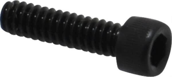 Value Collection - #4-40 UNC Hex Socket Drive, Socket Cap Screw - Alloy Steel, Black Oxide Finish, Fully Threaded, 7/16" Length Under Head - Benchmark Tooling