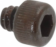 Value Collection - #6-32 UNC Hex Socket Drive, Socket Cap Screw - Alloy Steel, Black Oxide Finish, Fully Threaded, 1/8" Length Under Head - Benchmark Tooling