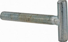 Gibraltar - 1/4-28, 1-1/2" Thread Length, Zinc Plated, Steel T Strap Bolt - 2" Length Under Head, Grade 5, 1" Head Width x 1/4" Head Height - Benchmark Tooling
