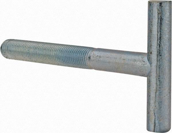 Gibraltar - 3/8-24, 2" Thread Length, Zinc Plated, Steel T Strap Bolt - 3-1/2" Length Under Head, Grade 5, 2" Head Width x 3/8" Head Height - Benchmark Tooling