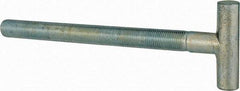 Gibraltar - 1/2-20, 5-1/2" Thread Length, Zinc Plated, Steel T Strap Bolt - 6-1/2" Length Under Head, Grade 5, 2" Head Width x 1/2" Head Height - Benchmark Tooling