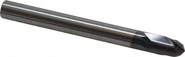 RobbJack - 5/16" Diam, 5/16" LOC, 2 Flute Solid Carbide Ball End Mill - AlTiN Finish, Single End, 3-1/8" OAL, 5/16" Shank Diam, Spiral Flute - Benchmark Tooling