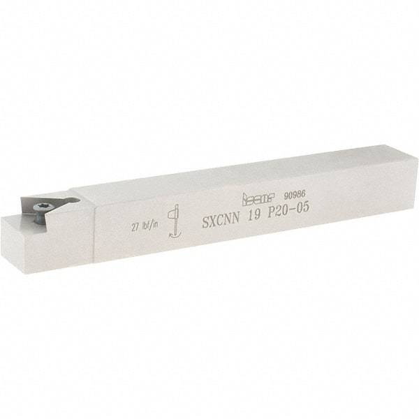 Iscar - External, SXCN, 90° Lead Angle, XNUW 2006 Compatible, Indexable Profiling Toolholder - 3/4 Inch Shank Height, 3/4 Inch Shank Width, 6 Inch Overall Length, Steel - Benchmark Tooling