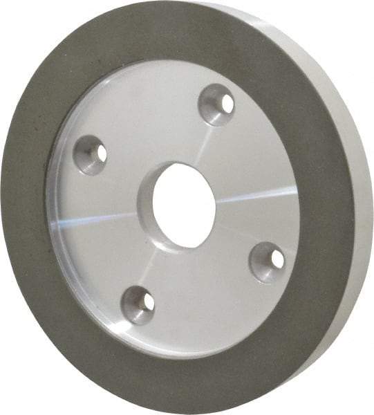 Made in USA - 6" Diam, 1-1/4" Hole Size, 3/4" Overall Thickness, 150 Grit, Type 6 Tool & Cutter Grinding Wheel - Very Fine Grade, Diamond - Benchmark Tooling