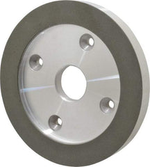 Made in USA - 6" Diam, 1-1/4" Hole Size, 3/4" Overall Thickness, 150 Grit, Type 6 Tool & Cutter Grinding Wheel - Very Fine Grade, Diamond - Benchmark Tooling