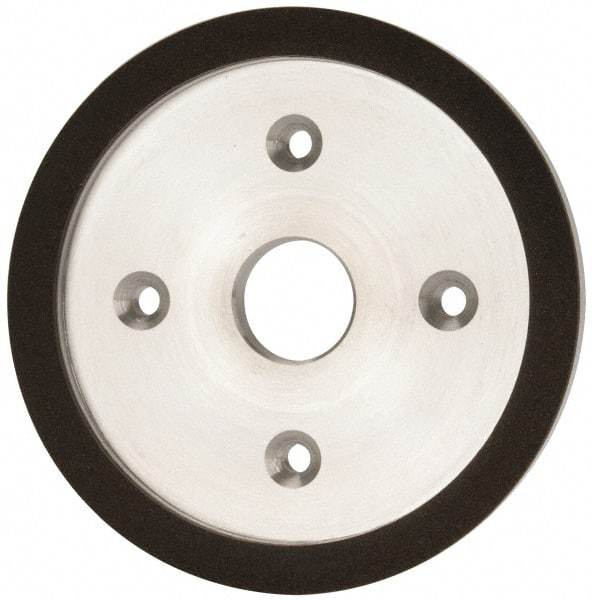 Made in USA - 6" Diam, 1-1/4" Hole Size, 3/4" Overall Thickness, 100 Grit, Type 6 Tool & Cutter Grinding Wheel - Fine Grade, Diamond - Benchmark Tooling