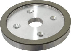 Made in USA - 6" Diam, 1-1/4" Hole Size, 3/4" Overall Thickness, 150 Grit, Type 6 Tool & Cutter Grinding Wheel - Very Fine Grade, Diamond - Benchmark Tooling