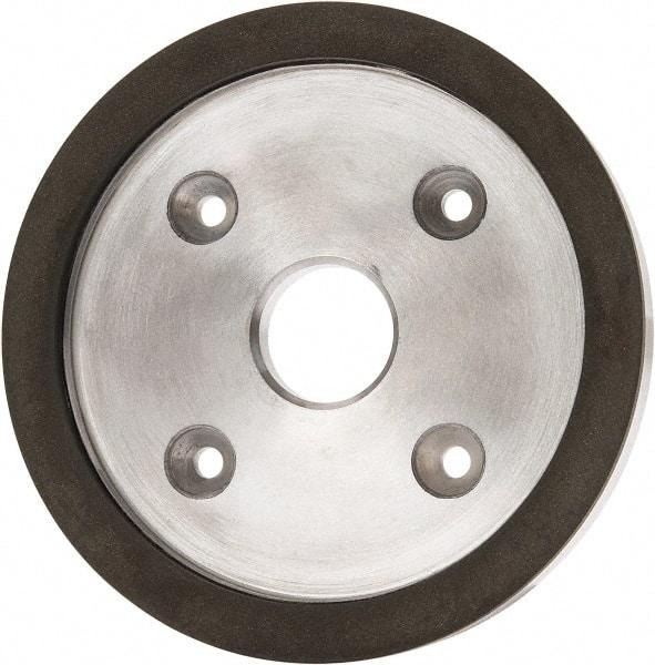 Made in USA - 6" Diam, 1-1/4" Hole Size, 3/4" Overall Thickness, 220 Grit, Type 6 Tool & Cutter Grinding Wheel - Very Fine Grade, Diamond - Benchmark Tooling