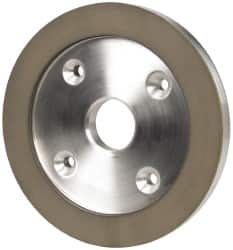 Made in USA - 6" Diam, 1-1/4" Hole Size, 3/4" Overall Thickness, 150 Grit, Type 6 Tool & Cutter Grinding Wheel - Very Fine Grade, Diamond - Benchmark Tooling
