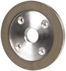 Made in USA - 6" Diam, 1-1/4" Hole Size, 3/4" Overall Thickness, 150 Grit, Type 6 Tool & Cutter Grinding Wheel - Very Fine Grade, Diamond - Benchmark Tooling