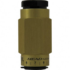 Mead - 1/8" NPTF Threaded Flow Control Valve - 0 to 250 psi & Aluminum Material - Benchmark Tooling