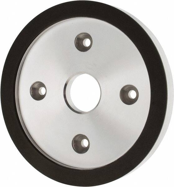 Made in USA - 6" Diam, 1-1/4" Hole Size, 3/4" Overall Thickness, 220 Grit, Type 6 Tool & Cutter Grinding Wheel - Very Fine Grade, Diamond - Benchmark Tooling