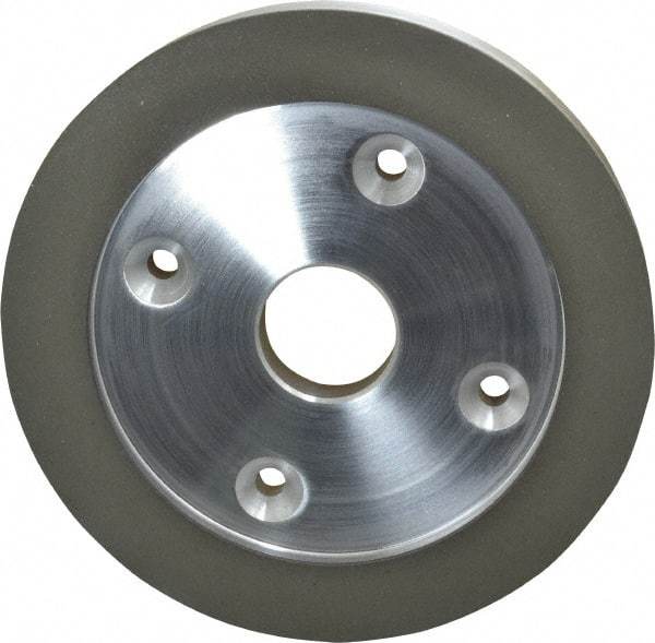 Made in USA - 6" Diam, 1-1/4" Hole Size, 3/4" Overall Thickness, 100 Grit, Type 6 Tool & Cutter Grinding Wheel - Fine Grade, Diamond - Benchmark Tooling