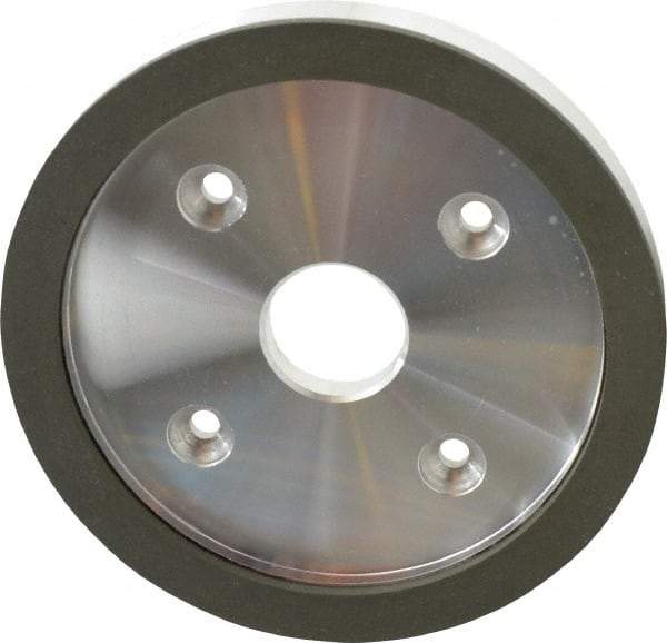 Made in USA - 6" Diam, 1-1/4" Hole Size, 3/4" Overall Thickness, 150 Grit, Type 6 Tool & Cutter Grinding Wheel - Very Fine Grade, Diamond - Benchmark Tooling