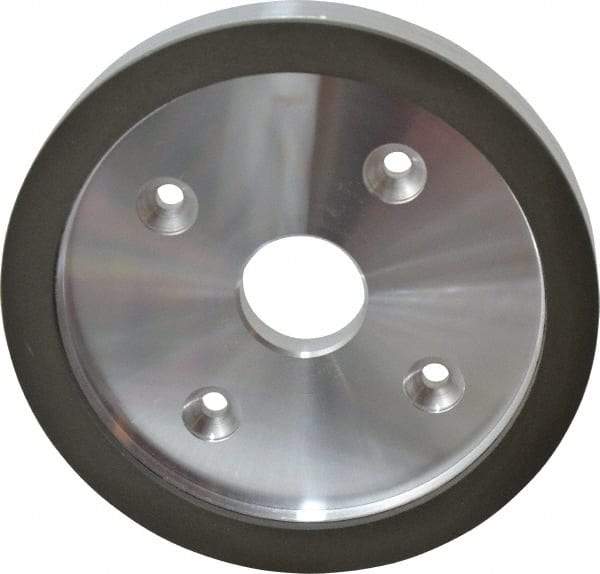 Made in USA - 6" Diam, 1-1/4" Hole Size, 3/4" Overall Thickness, 220 Grit, Type 6 Tool & Cutter Grinding Wheel - Very Fine Grade, Diamond - Benchmark Tooling