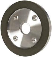 Made in USA - 6" Diam, 1-1/4" Hole Size, 3/4" Overall Thickness, 150 Grit, Type 6 Tool & Cutter Grinding Wheel - Very Fine Grade, Diamond - Benchmark Tooling