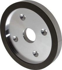 Made in USA - 6" Diam, 1-1/4" Hole Size, 3/4" Overall Thickness, 150 Grit, Type 6 Tool & Cutter Grinding Wheel - Very Fine Grade, Diamond - Benchmark Tooling