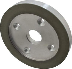 Made in USA - 6" Diam, 1-1/4" Hole Size, 3/4" Overall Thickness, 100 Grit, Type 6 Tool & Cutter Grinding Wheel - Fine Grade, Diamond - Benchmark Tooling