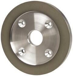 Made in USA - 6" Diam, 1-1/4" Hole Size, 3/4" Overall Thickness, 150 Grit, Type 6 Tool & Cutter Grinding Wheel - Very Fine Grade, Diamond - Benchmark Tooling