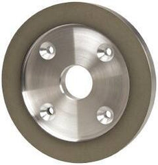 Made in USA - 6" Diam, 1-1/4" Hole Size, 3/4" Overall Thickness, 150 Grit, Type 6 Tool & Cutter Grinding Wheel - Very Fine Grade, Diamond - Benchmark Tooling
