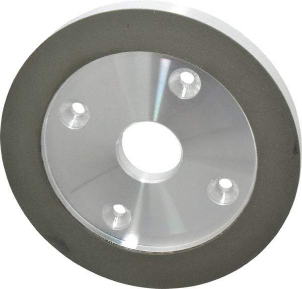 Made in USA - 6" Diam, 1-1/4" Hole Size, 3/4" Overall Thickness, 220 Grit, Type 6 Tool & Cutter Grinding Wheel - Very Fine Grade, Diamond - Benchmark Tooling