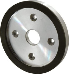 Made in USA - 6" Diam, 1-1/4" Hole Size, 3/4" Overall Thickness, 150 Grit, Type 6 Tool & Cutter Grinding Wheel - Very Fine Grade, Diamond - Benchmark Tooling
