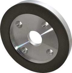 Made in USA - 6" Diam, 1-1/4" Hole Size, 3/4" Overall Thickness, 150 Grit, Type 6 Tool & Cutter Grinding Wheel - Very Fine Grade, Diamond - Benchmark Tooling