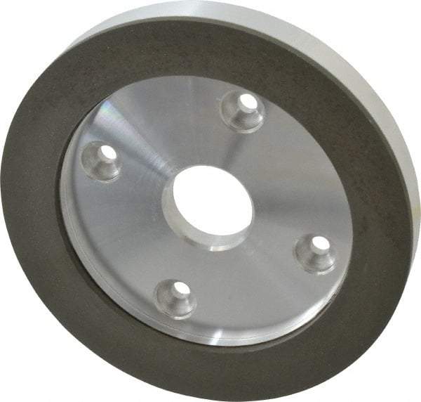 Made in USA - 6" Diam, 1-1/4" Hole Size, 3/4" Overall Thickness, 220 Grit, Type 6 Tool & Cutter Grinding Wheel - Very Fine Grade, Diamond - Benchmark Tooling