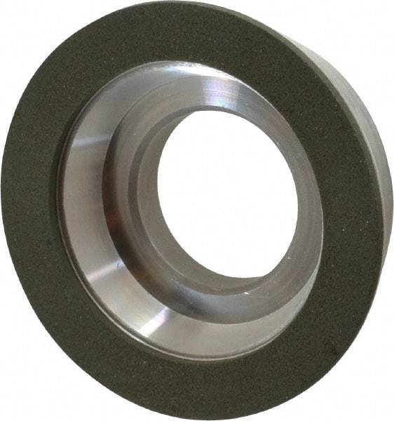 Made in USA - 3" Diam, 1-1/4" Hole Size, 7/8" Overall Thickness, 150 Grit, Type 11 Tool & Cutter Grinding Wheel - Very Fine Grade, Diamond - Benchmark Tooling