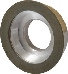 Made in USA - 3" Diam, 1-1/4" Hole Size, 7/8" Overall Thickness, 200 Grit, Type 11 Tool & Cutter Grinding Wheel - Very Fine Grade, Diamond - Benchmark Tooling