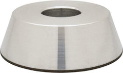 Made in USA - 4" Diam, 1-1/4" Hole Size, 1-1/4" Overall Thickness, 100 Grit, Type 11 Tool & Cutter Grinding Wheel - Fine Grade, Diamond - Benchmark Tooling