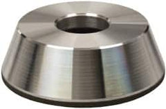 Made in USA - 4" Diam, 1-1/4" Hole Size, 1-1/4" Overall Thickness, 220 Grit, Type 11 Tool & Cutter Grinding Wheel - Very Fine Grade, Diamond - Benchmark Tooling